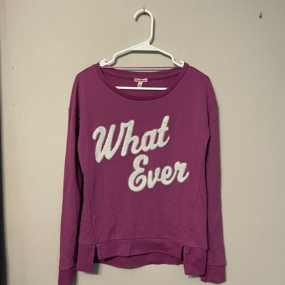 Juicy Couture Magenta Crewneck Sweatshirt